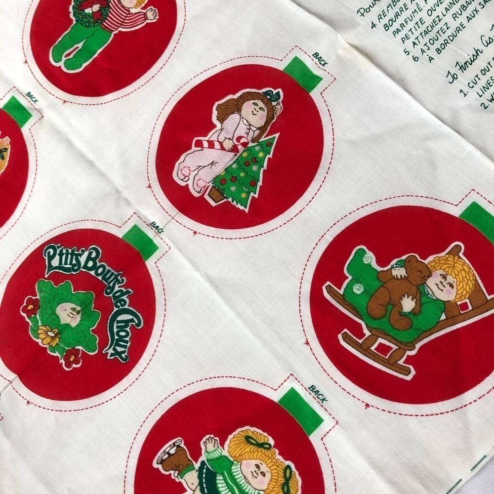 1984 Cabbage Patch Kids Cut and Sew Ornaments